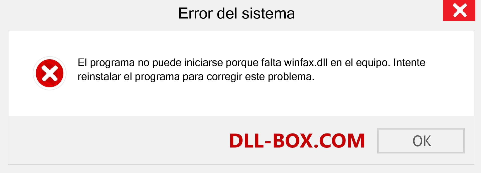 ¿Falta el archivo winfax.dll ?. Descargar para Windows 7, 8, 10 - Corregir winfax dll Missing Error en Windows, fotos, imágenes