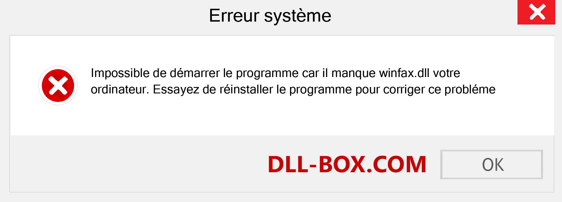 Le fichier winfax.dll est manquant ?. Télécharger pour Windows 7, 8, 10 - Correction de l'erreur manquante winfax dll sur Windows, photos, images